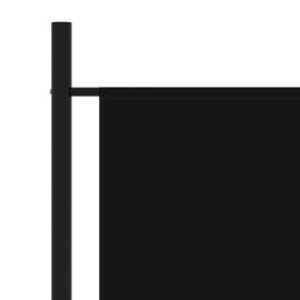 Separator de cameră, negru, 175x180 cm, textil, 3 image