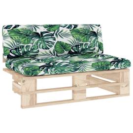 Canapea de mijloc de grădină din paleți, lemn de pin tratat, 2 image