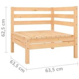 Canapea de grădină cu 2 locuri, lemn masiv de pin, 7 image