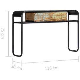 Masă consolă, 118 x 30 x 75 cm, lemn masiv reciclat, 8 image