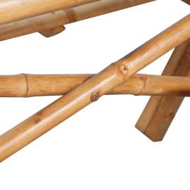 Masă de picnic, 120x120x78 cm, bambus, 3 image