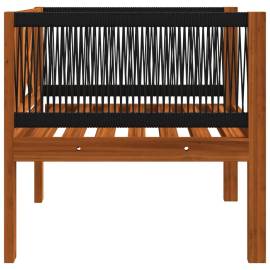 Scaun de grădină cu pernă, lemn masiv de acacia, 5 image