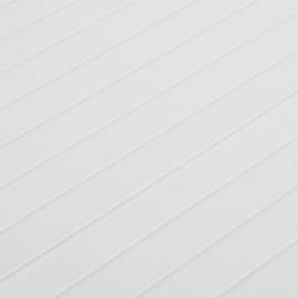 Masă de grădină, alb, 220x90x72 cm, pp, 7 image