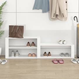 Pantofar, alb, 150x35x45 cm, lemn compozit, 3 image