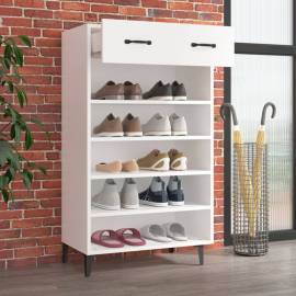 Pantofar, alb, 60x35x105 cm, lemn compozit, 3 image