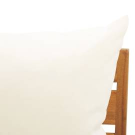 Canapea mijloc modulară cu perne, 1 buc., lemn masiv de acacia, 6 image