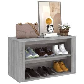 Pantofar, gri sonoma, 75x35x45 cm, lemn compozit, 4 image