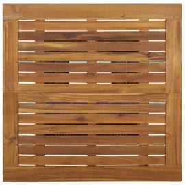 Masă de bar, gri, 80x80x110 cm, poliratan/lemn masiv acacia, 4 image