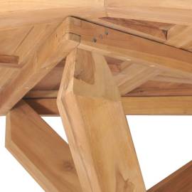 Masă de grădină, Ø110x75 cm, lemn masiv de tec, 5 image