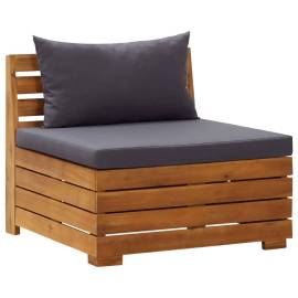 Canapea de grădină cu 2 locuri, cu perne, lemn masiv de acacia, 2 image