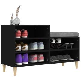 Pantofar, negru, 102x36x60 cm, lemn compozit, 4 image