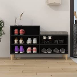 Pantofar, negru, 102x36x60 cm, lemn compozit, 3 image