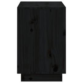 Pantofar, negru, 110x34x52 cm, lemn masiv de pin, 7 image