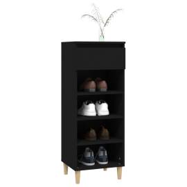 Pantofar, negru, 40x36x105 cm, lemn compozit, 8 image