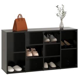 Banchetă pantofar, negru, 103x30x54,5 cm, pal, 4 image