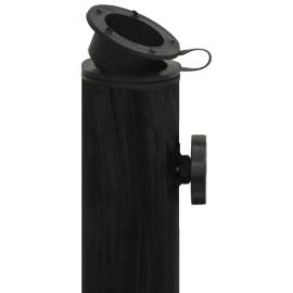 Bază de umbrelă, negru, 45x45x30, fontă, 6 image