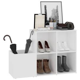 Pantofar de hol, alb, 105 x 35,5 x 70 cm, pal, 4 image