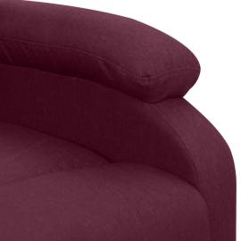 Fotoliu de masaj rabatabil vertical, violet, material textil, 6 image