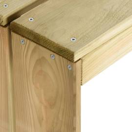 Masă de bar, 100x60x110 cm, lemn de pin tratat, 4 image