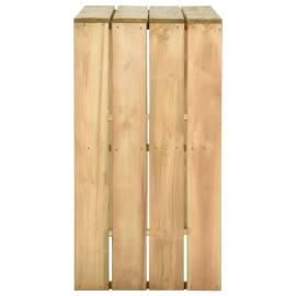 Masă de bar, 100x60x110 cm, lemn de pin tratat, 3 image