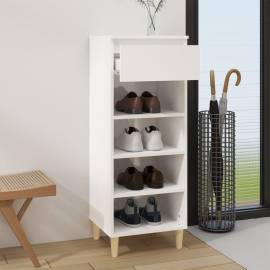 Pantofar, alb extralucios, 40x36x105 cm, lemn compozit, 6 image