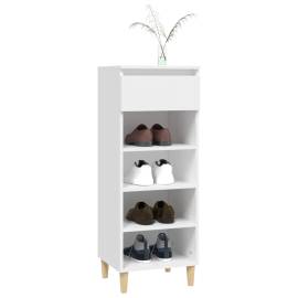 Pantofar, alb, 40x36x105 cm, lemn compozit, 8 image