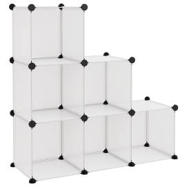 Organizator cub de depozitare, 6 cuburi, transparent, pp, 2 image