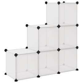 Organizator cub de depozitare, 6 cuburi, transparent, pp, 5 image