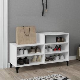 Pantofar, alb extralucios, 102x36x60 cm, lemn compozit, 6 image