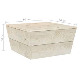 Masă de grădină, 60 x 60 x 30 cm, lemn de molid tratat, 5 image