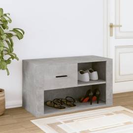 Pantofar, gri beton, 80x35x45 cm, lemn prelucrat, 3 image