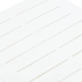 Masă de grădină pliabilă, alb, 45 x 43 x 50 cm, plastic, 6 image