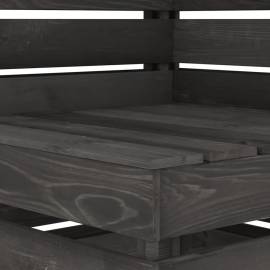 Canapea de colț din paleți pentru grădină, lemn de pin tratat, 5 image