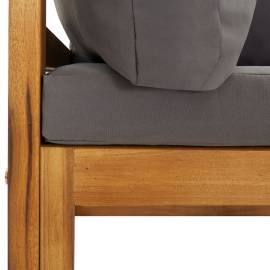 Canapele de colț modulare cu perne, 2 buc., gri închis, 7 image