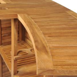 Masă de bar pliabilă, 155 x 53 x 105 cm, lemn masiv de tec, 7 image