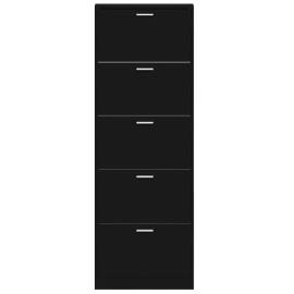 Pantofar, negru, 59x17x169 cm, lemn compozit, 6 image
