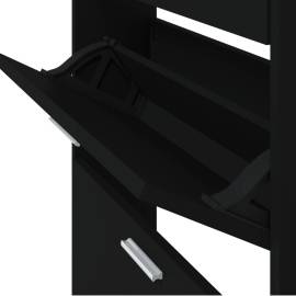 Pantofar, negru, 59x17x169 cm, lemn compozit, 8 image