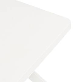 Masă de bistro, alb, 70x70x72 cm, plastic, 4 image