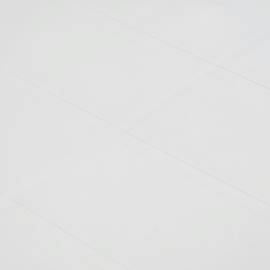Masă de grădină, albă, 79x79x72 cm, plastic, aspect ratan, 4 image