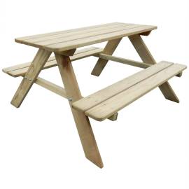 Masă de picnic pentru copii, 89 x 89,6 x 50,8 cm, lemn de pin