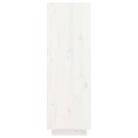 Pantofar, alb, 34x30x105 cm, lemn masiv de pin, 4 image