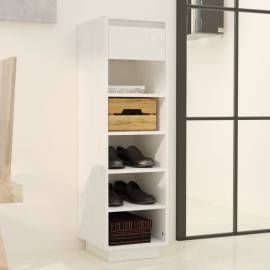 Pantofar, alb, 34x30x105 cm, lemn masiv de pin, 8 image