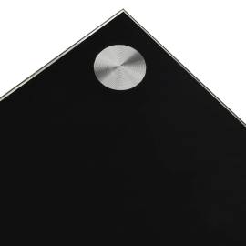 Măsuță de cafea, negru, 110x43x60 cm, sticlă securizată, 4 image
