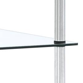 Raft cu 3 niveluri, transparent, 40x40x67 cm, sticlă securizată, 3 image