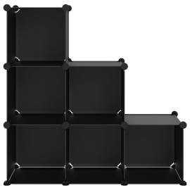 Organizator cub de depozitare, 6 cuburi, negru, pp, 3 image