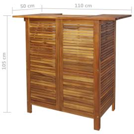 Masă de bar, 110 x 50 x 105 cm, lemn masiv de acacia, 9 image