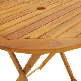 Masă de grădină pliabilă, 70 cm, lemn masiv de acacia, 6 image