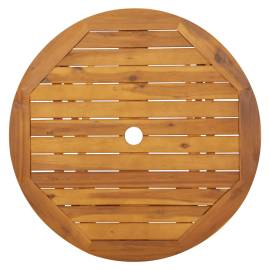 Masă de grădină pliabilă, 70 cm, lemn masiv de acacia, 5 image