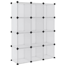Organizator cub de depozitare cu uși, 12 cuburi, transparent pp, 6 image