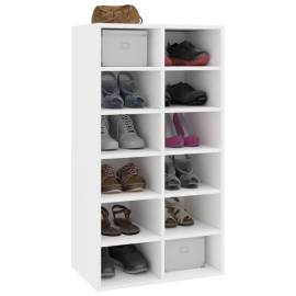 Pantofar, alb, 54x34x100,5 cm, lemn compozit, 3 image